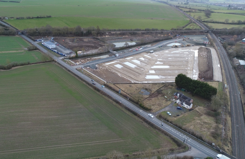 arial view of the site